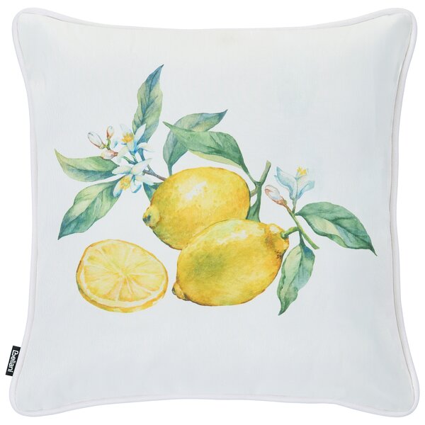Sada 3 venkovních polštářů ESCALLONIA Rostlinný vzor 45 x 45 cm Vícebarevná