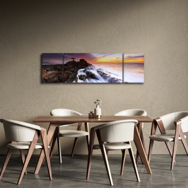 Obraz hory v mlze (170x50 cm)