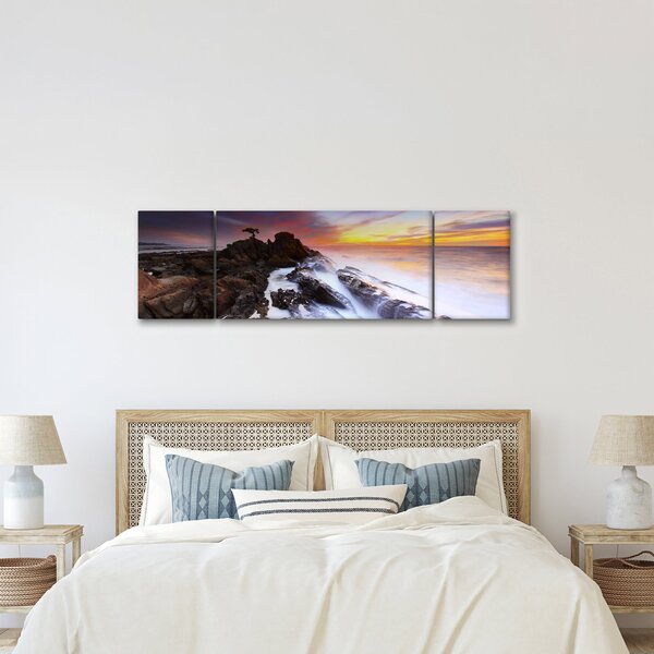 Obraz hory v mlze (170x50 cm)