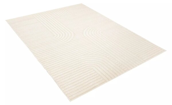 Makro Abra Kusový sisalový koberec PATIO NM72A Geometrický krémový Rozměr: 80x150 cm