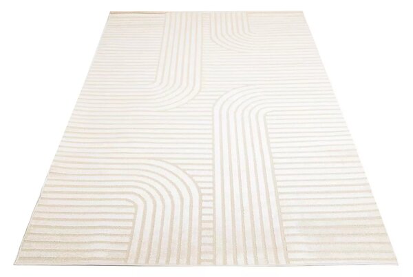 Makro Abra Kusový sisalový koberec PATIO NM72A Geometrický krémový Rozměr: 80x150 cm