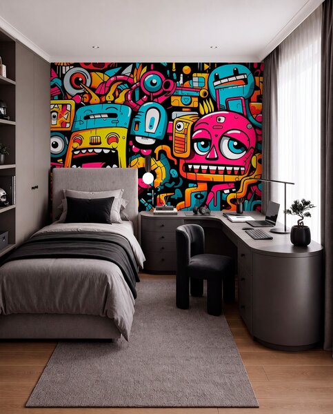 Fototapety Graffiti, Fototapety abstraktní, w05762 : uwalls.cz