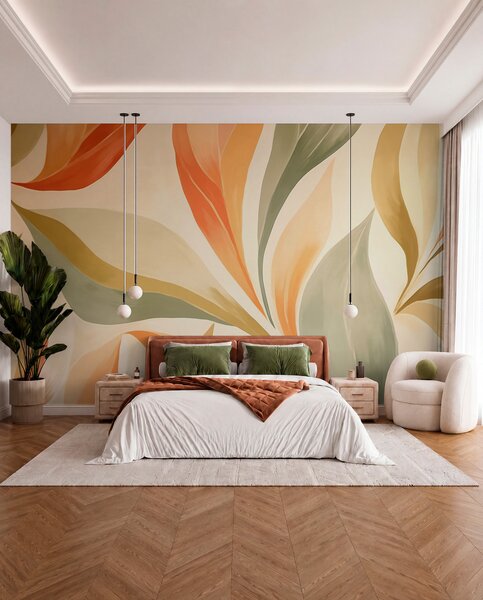 Fototapety Špičaté listy, Fototapety moderní, w05839 : uwalls.cz