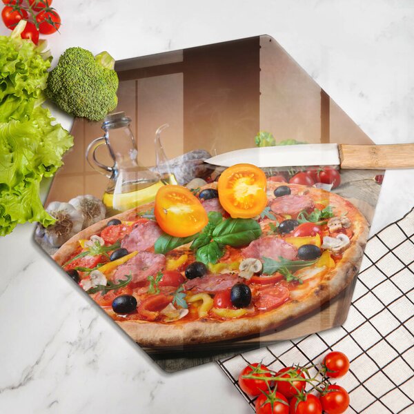 Skleněná krájecí deska Italská pizza
