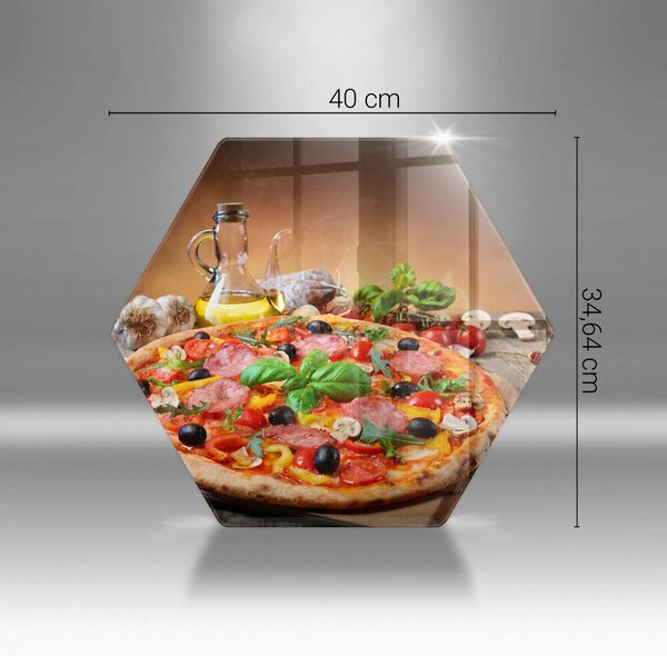 Skleněná krájecí deska Italská pizza
