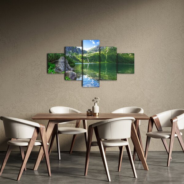 Obraz jezera v Tatrách (125x70 cm)