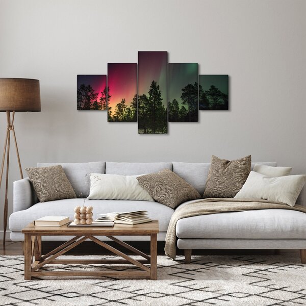Obraz polární záře (125x70 cm)