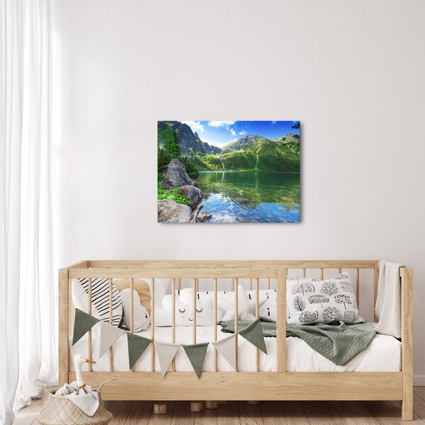 Obraz jezera v Tatrách (70x50 cm)