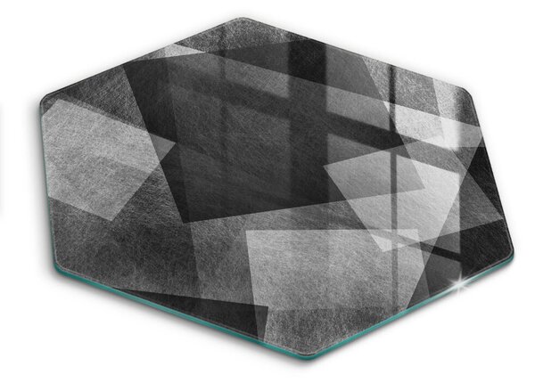 Skleněné krájecí prkénko Geometrické abstrakce