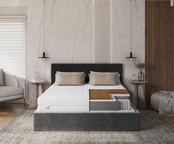 Taštičková matrace GRADO MAX JERSEY 80x200 cm s KOKOSEM 24 cm