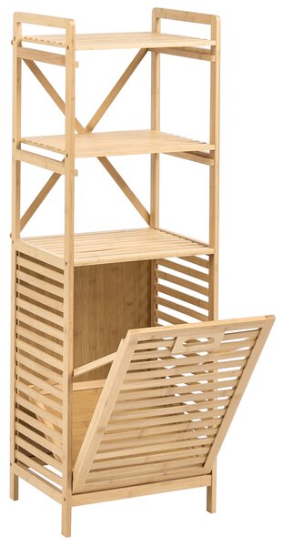 Výklopná skříňka na prádlo CUTERVO 40 cm Bambus Světle hnědá
