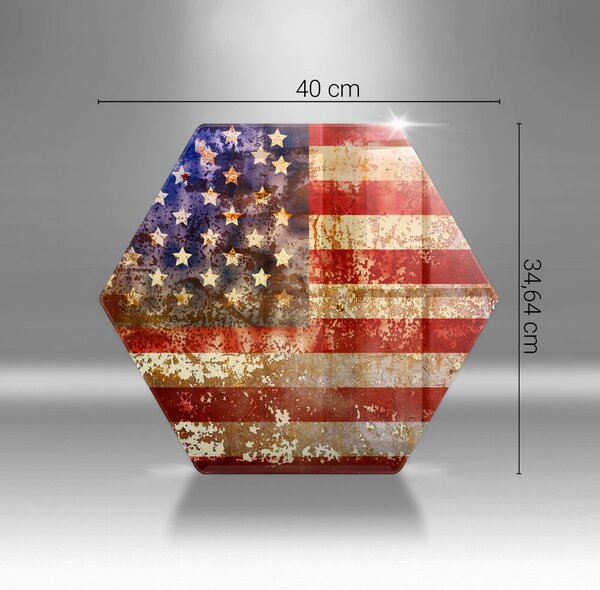Skleněná krájecí deska Vlajka usa amerika
