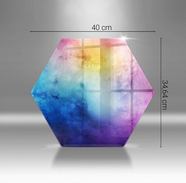 Skleněná krájecí deska Rainbow akvarel šplouchání