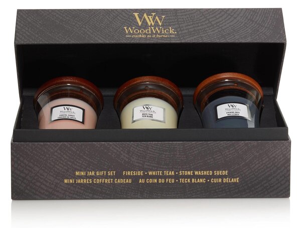 WoodWick Dárková sada Deluxe Mini (3x85g)