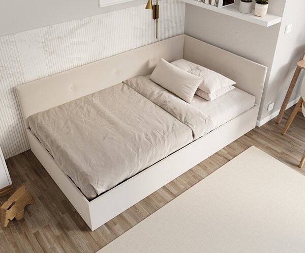 Postel EDDY 2 pro děti a mládež krémová TRINITY 120x200 kovový zdvižný rošt