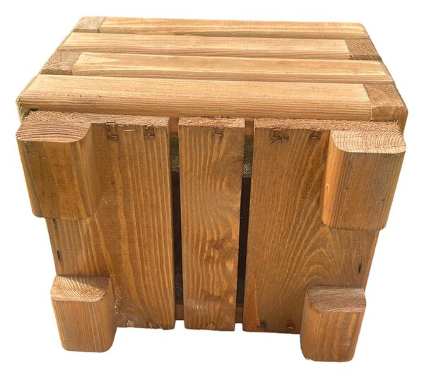 Dřevěný zahradní květináč AKSAMIT, teak, 300x250x250 (Krásné zpracování)