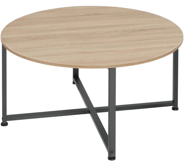 Tectake 404343 konferenční stolek aberdeen - industrial světlé dřevo