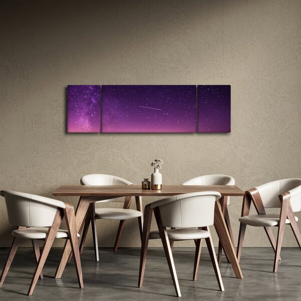 Obraz oblohy s padající hvězdou (170x50 cm)