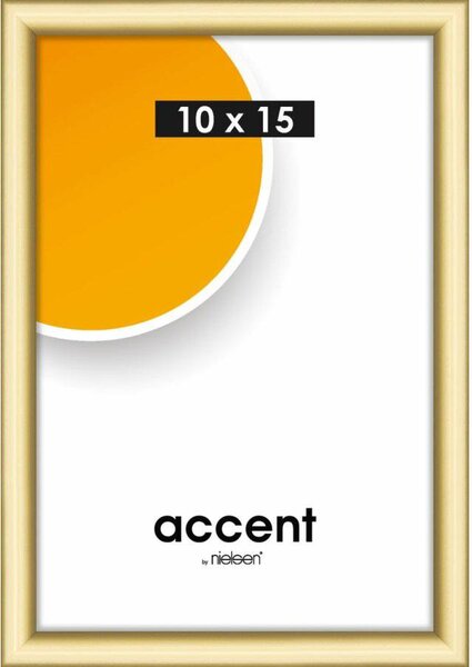 Fotorámeček Nielsen Accent / 10 x 15 cm / plast / MDF / sklo / zlatá