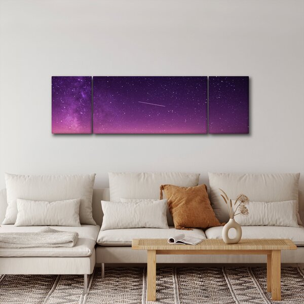 Obraz oblohy s padající hvězdou (170x50 cm)