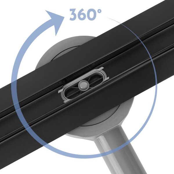 Odtokový žlab Neox Slim pro black 50
