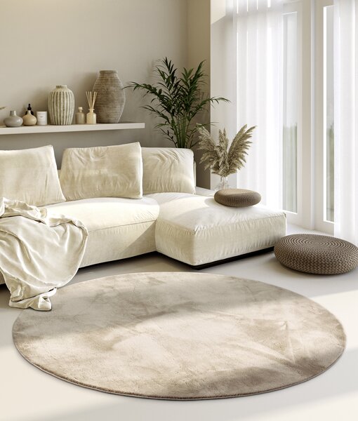 Villeroy & Boch, Kusový koberec Villeroy & Boch 106159 Beige kruh, 160x160 (průměr) kruh, béžová, ložnice