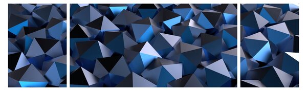 Obraz abstrakce (170x50 cm)