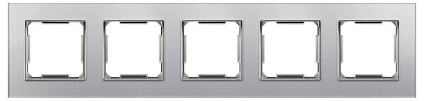 Elhard Skleněný pětirámeček Royal Glass Elegant, stříbrný YE3105S