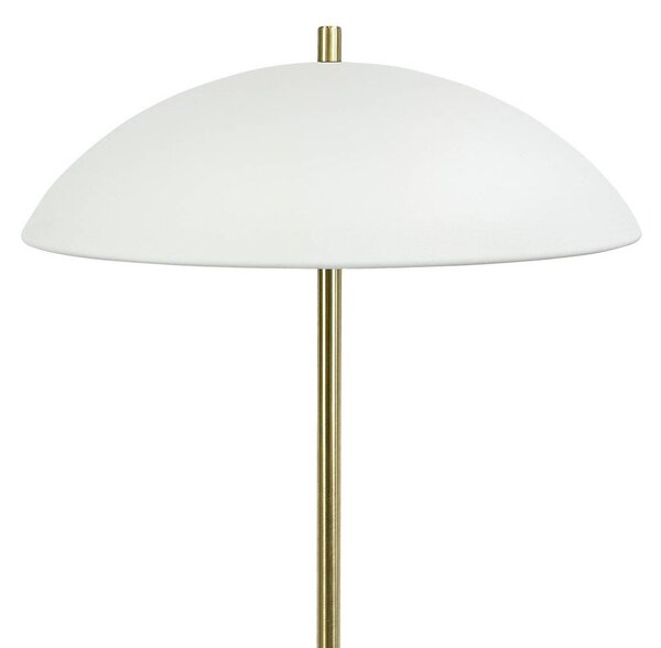 Dyberg Larsen stojací lampa Globus, výška 150 cm, béžová/mosazná, Mosaz / zlato, Obývací pokoj / jídelna, kov, Skandinávský