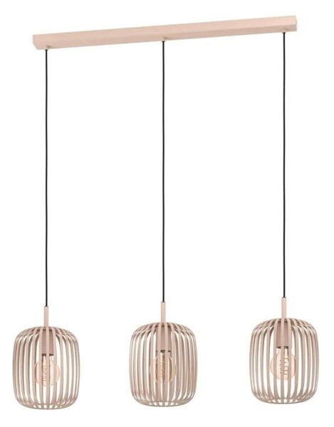 Eglo 900497 ROMAZZINA - Závěsné kovové svítidlo v kovové barvě, 3x E27, 90cm (Moderní závěsné svítidlo nejen nad jídelní stůl)