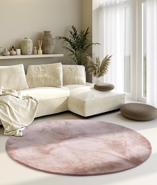 Villeroy & Boch, Kusový koberec Villeroy & Boch 106161 Pink kruh, 160x160 (průměr) kruh, růžová, ložnice