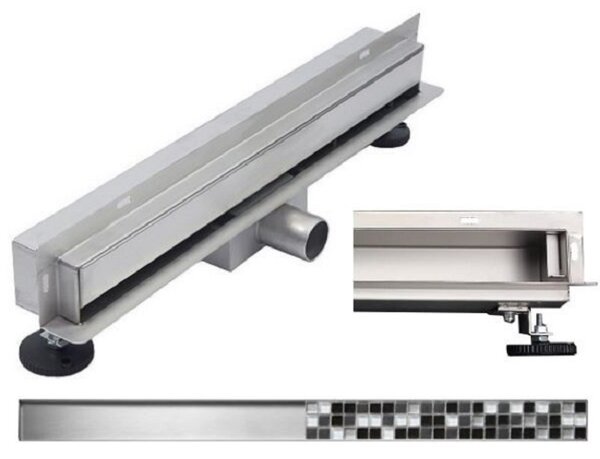 Sprchový žlab do stěny NEO WALL 2v1 25-120 cm, 1030050