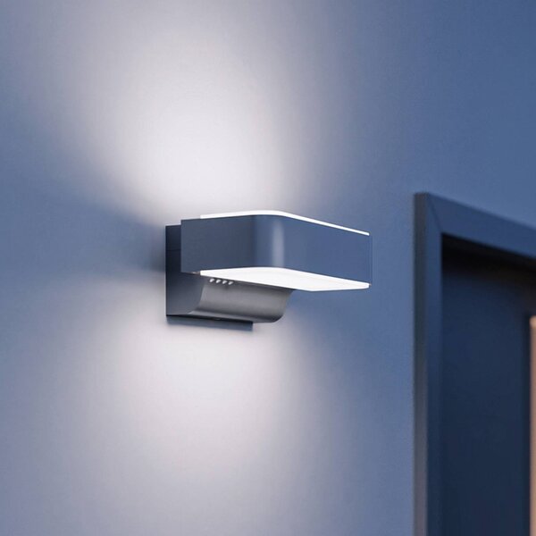 STEINEL LED venkovní nástěnné svítidlo L 810 SC, senzor, stříbrná, Hliník / šedá / zinek, Hliník, Moderní