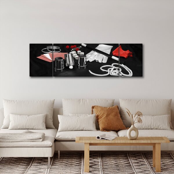 Obraz věcí kouzelníka (170x50 cm)