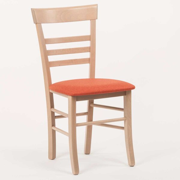 Stima Židle SIENA s čalouněným sedákem Odstín: Dub Sonoma, Látky: LUX terracotta 10
