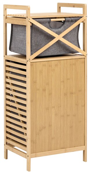 Výklopná skříňka na prádlo CUTERVO 40 cm Bambus Světle hnědá