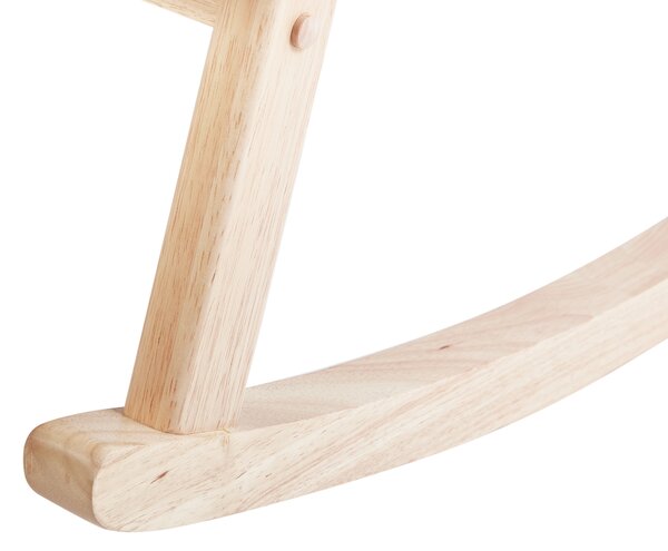 Houpací křeslo LEKNES Buklé Krémově bílá
