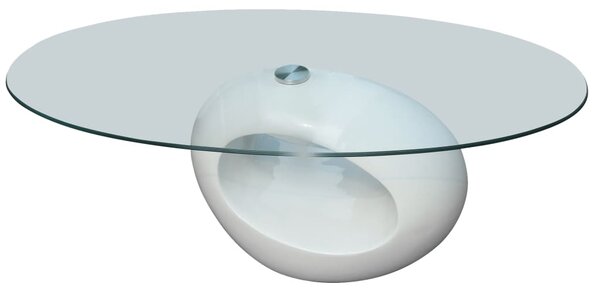 Konferenční stolek, bílý okrouhlý