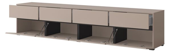 Široký TV stolek GLENROSE - congo / černý