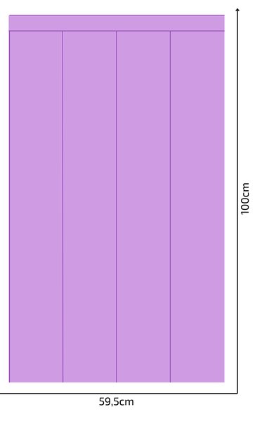 PIPPER. Textilní samolepící tapeta - Obdélník - Fialová barva Barva: Bledá, Velikost: 80cm