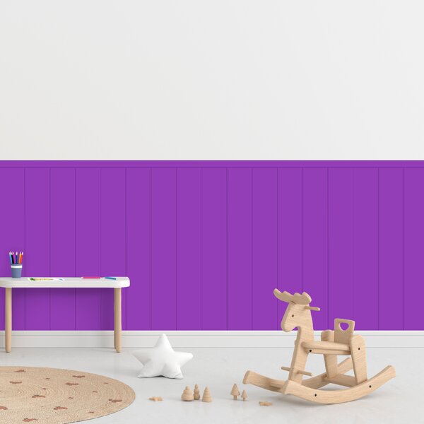 PIPPER. Textilní samolepící tapeta - Obdélník - Fialová barva Barva: Bledá, Velikost: 80cm