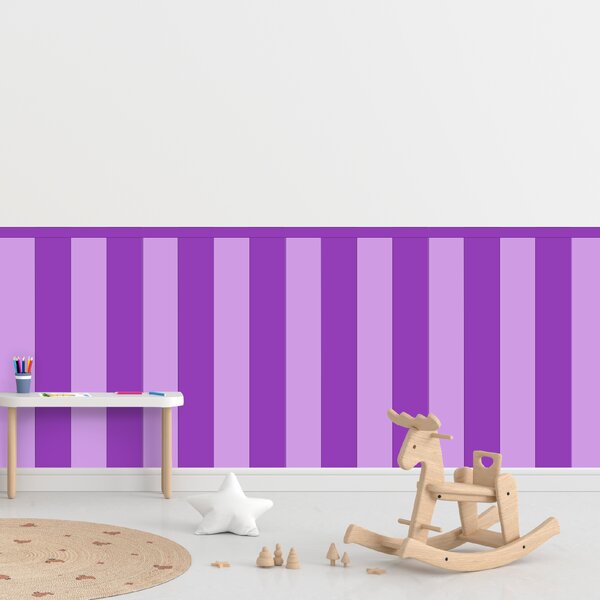 PIPPER. Textilní samolepící tapeta - Obdélník - Fialová barva Barva: Bledá, Velikost: 80cm