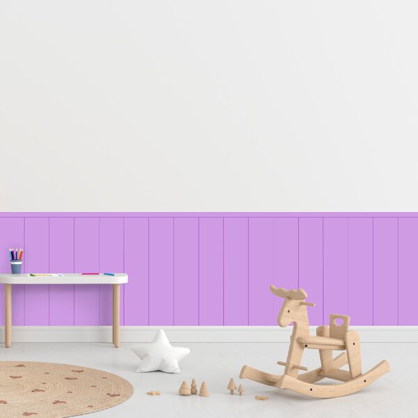 PIPPER. Textilní samolepící tapeta - Obdélník - Fialová barva Barva: Bledá, Velikost: 80cm
