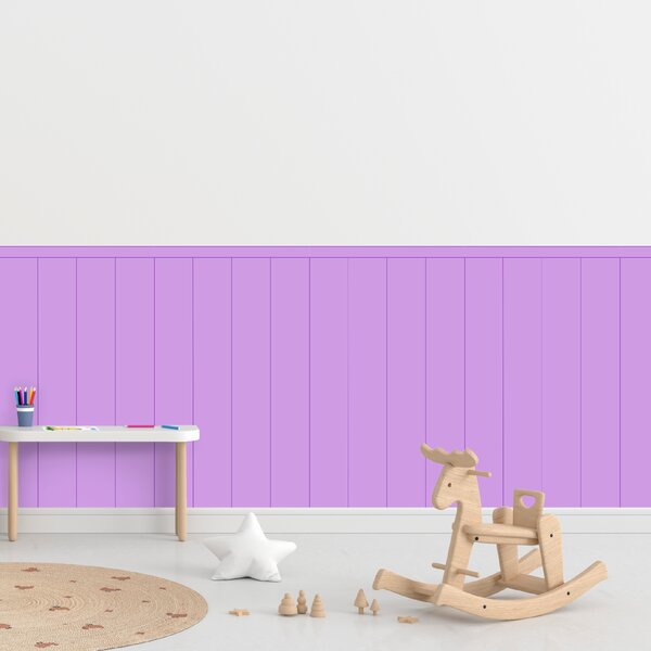 PIPPER. Textilní samolepící tapeta - Obdélník - Fialová barva Barva: Bledá, Velikost: 80cm
