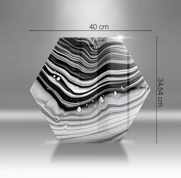 Skleněná krájecí deska Inkoustová abstrakce