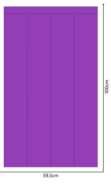 PIPPER. Textilní samolepící tapeta - Obdélník - Fialová barva Barva: Bledá, Velikost: 80cm