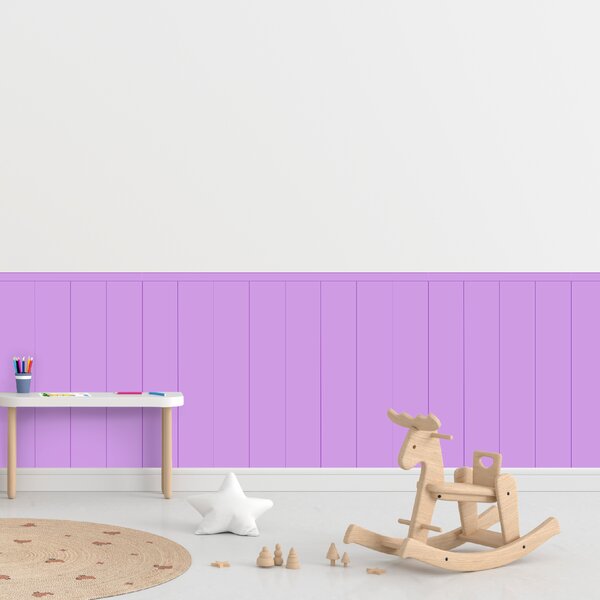 PIPPER. Textilní samolepící tapeta - Obdélník - Fialová barva Barva: Bledá, Velikost: 80cm