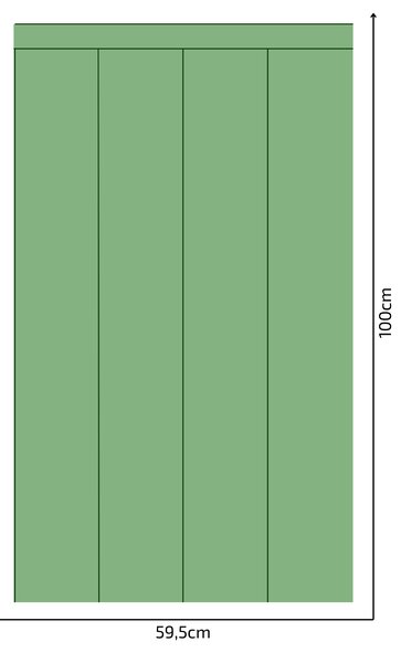 PIPPER. Textilní samolepící tapeta - Obdélník - Lahvově zelená barva Barva: Kombinace, Velikost: 100cm