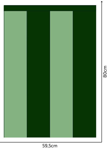 PIPPER. Textilní samolepící tapeta - Obdélník - Lahvově zelená barva Barva: Kombinace, Velikost: 100cm
