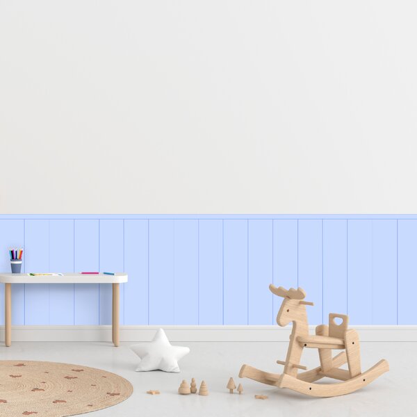 PIPPER. Textilní samolepící tapeta - Obdélník - Modrá barva Barva: Bledá, Velikost: 60cm